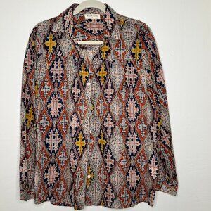 MAISON HOTEL XL Georgia Blouse in Mosaique print EUC